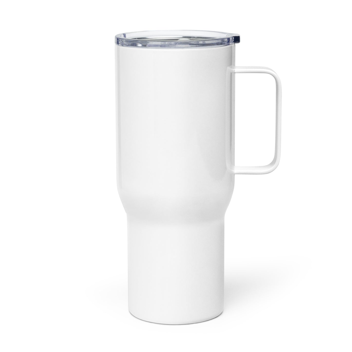 Travel mug with a handle